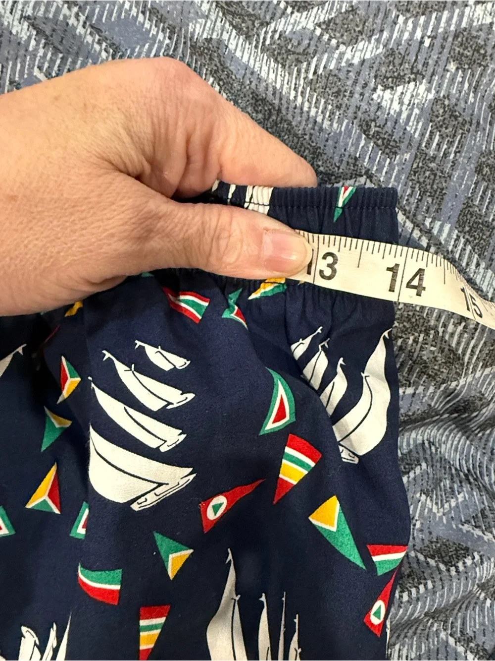 Polo by Ralph Lauren Navy Sailboat Boxer Shorts with Multicolor Pennants Unisex
